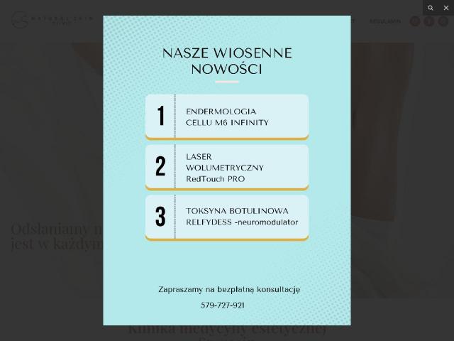Zobacz Gabinet kosmetyczny Szczecin Natural Skin Clinic